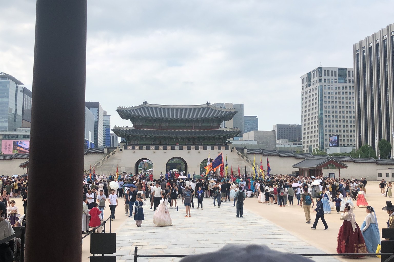 ソウル・景福宮の光化門を望む風景